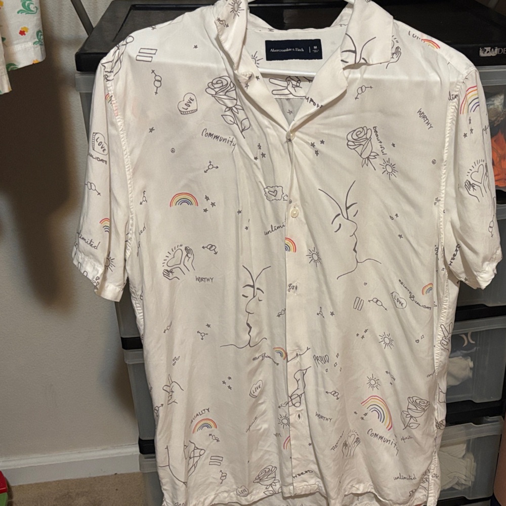 Abercrombie pride edition button down